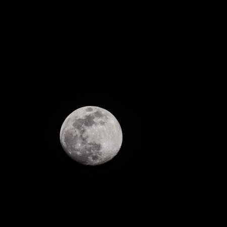 Full moon in the night sky, Great super moon in skyの写真素材