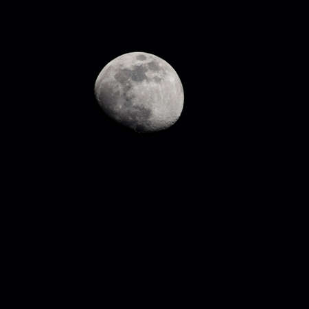 Full moon in the night sky, Great super moon in sky during the dark nightの写真素材
