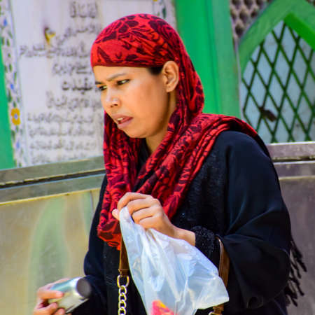 New Delhi India â€“ March 13 2020 : Man Inside Hazrat Nizamuddin Dargah during the day time in...