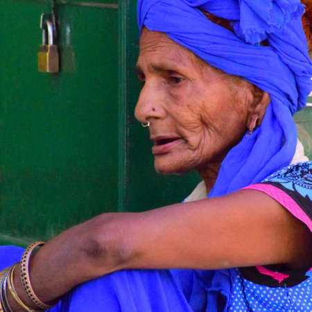 New Delhi India â March 13 2020 : Man Inside Hazrat Nizamuddin Dargah during the day time in Delhi India, Religious Darah of Nizamuddin in Delhi during EID festivalのeditorial素材
