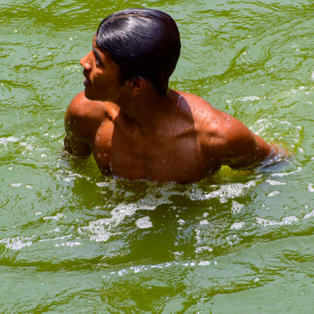 New Delhi India â March 13 2020 : Child Inside Hazrat Nizamuddin Dargah during the day time in Delhi India, Religious Darah of Nizamuddin in Delhi during EID festivalのeditorial素材