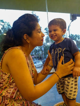 New Delhi India â March 3 2020 : 23 Month Baby Boy Outdoors in Summer - stock photo, Cute Boy playing in the park, Sweet Little baby boy enjoyingのeditorial素材