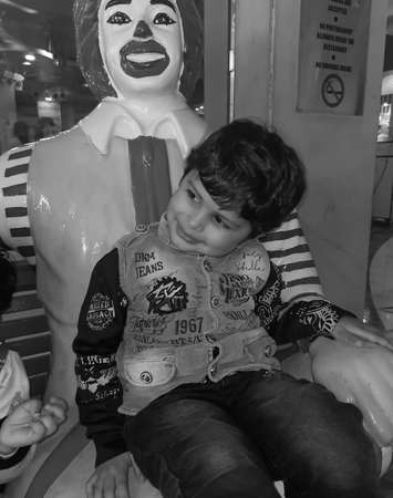 23 Month Baby Boy Outdoors in Summer - stock photo, Cute Boy playing in the park, Sweet Little baby boy enjoying during day timeのeditorial素材