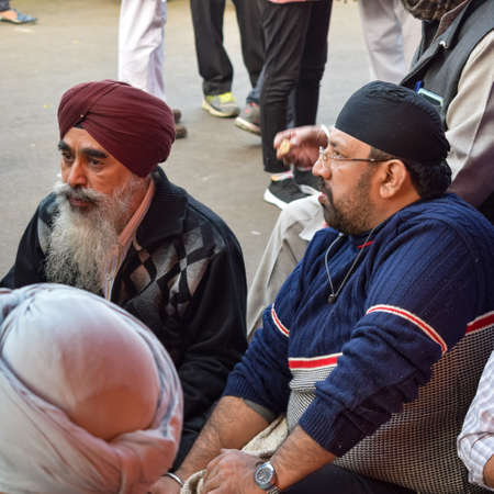 Gazipur, Delhi, India â December 25 2020 : Indian Sikh and Hindu Farmers from Punjab, Uttar Pradesh and Uttarakhand states protests at Delhi-UP Border. Farmers are protesting against new farmer lawsのeditorial素材