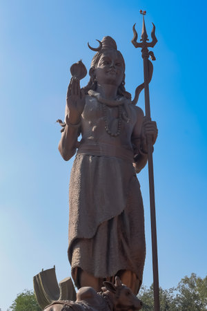 Big statue of Lord Shiv near Delhi International airport, Delhi, India, Lord Shiv big statue...