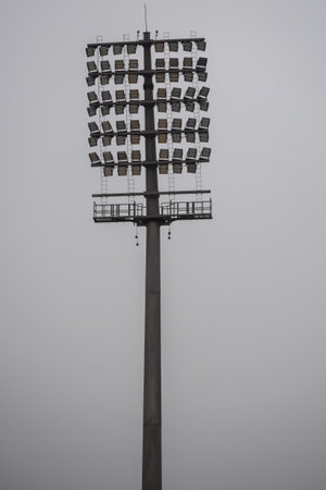 Cricket stadium flood lights poles at Delhi, India, Cricket Stadium Light