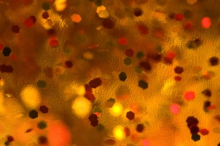 Abstract shot of confetti with side lighting