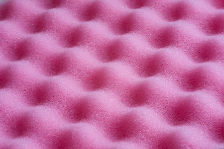 Pink packaging foam patterns, suitable for backgroundの写真素材
