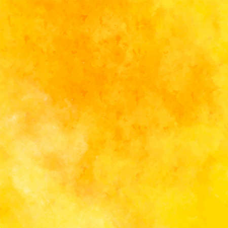 Bright yellow watercolor wallpaper. Hand made brush strokesのイラスト素材