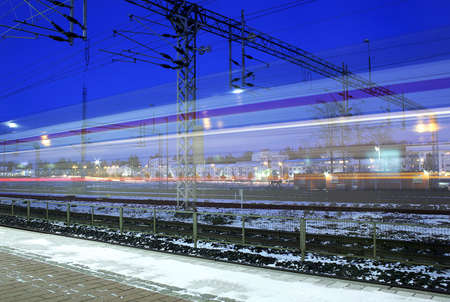 Late evening trainの写真素材