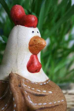 Chicken figurineの写真素材