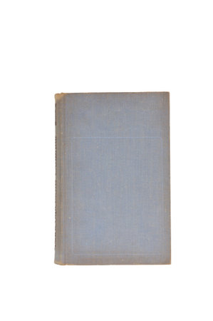 Old gray book isolated on white background. Clipping paths included. Reading books.の写真素材