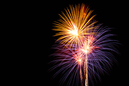 happy new year fireworksの写真素材