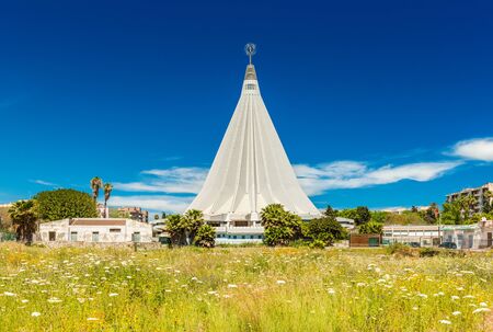 Syracuse - April 2019, Sicily, Italy: The building of The Santuario della Madonna delle Lacrime (Our Lady of Tears)のeditorial素材