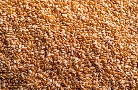 Wheat grains, background textureの写真素材