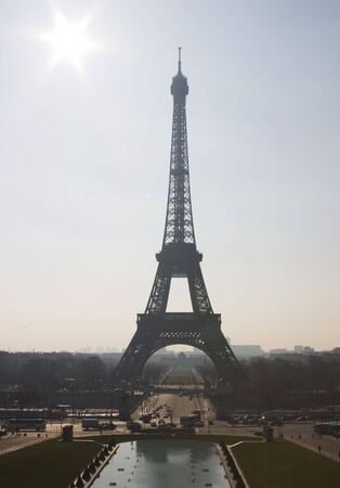 The Eiffel Tower in Paris, Franceの写真素材
