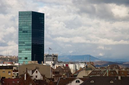 The tallest building in Switzerland, in the historical city of Basel