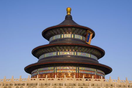 The beutiful Temple of Heaven in Beijingの写真素材
