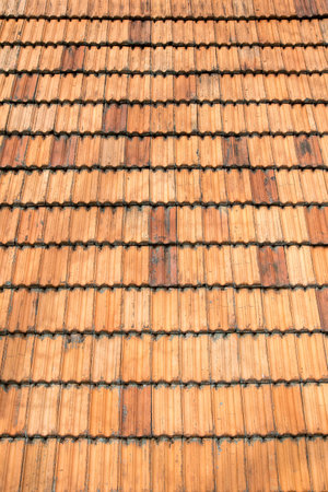 shingles orange roofの写真素材