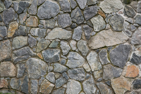 Stone wall, brick rock texture, stone textureの写真素材