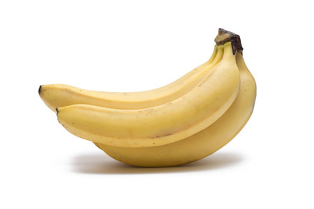 Bananas on white background, isolated bananasの写真素材