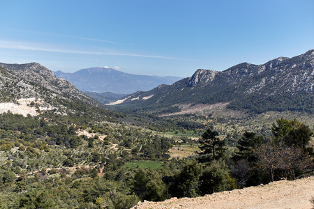 view of mountainsの写真素材