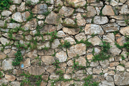Stone wall, brick rock texture, stone textureの写真素材