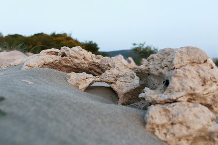 sand texture, sand patterns in the desertの写真素材