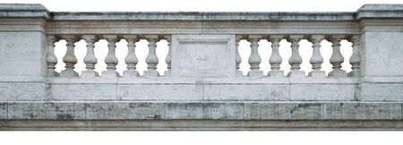 An old classic isolated balustrade. Balustrade. Ancient fence. Ancient Architecture Baroque の写真素材