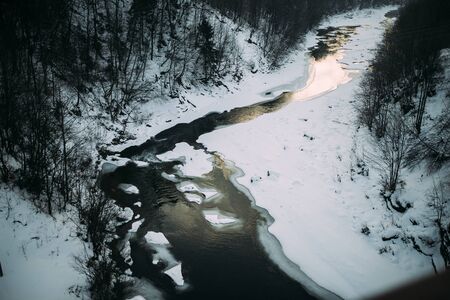 mountain streamの写真素材
