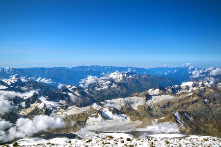 Mountain view from the top of Mount Elbrusの写真素材