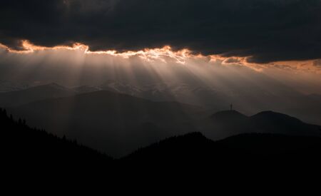 Resurrection of Jesus Christ conceptの写真素材