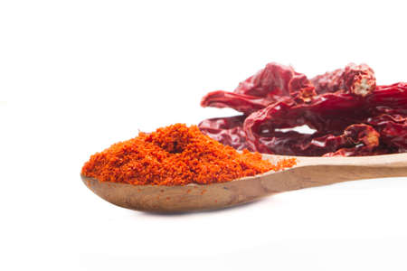indian spices isolated on white background.