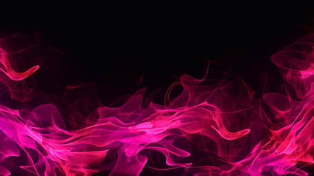 Burning Flame Background Material Abstract, Neon Pink Fire. Generative AI.の素材