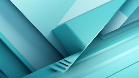 Minimal abstract light blue background. Generative AI.の素材