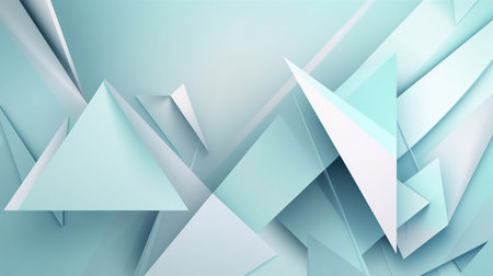 Minimal abstract light blue background. Generative AI.の素材