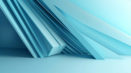 Minimal abstract light blue background. Generative AI.の素材