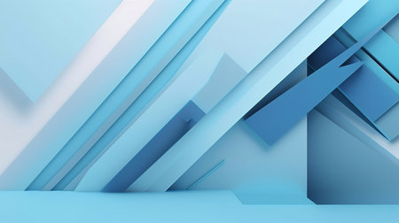 Minimal abstract light blue background. Generative AI.の素材
