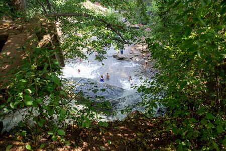 Dzhurinsky waterfall - a waterfall on the river Dzhurin in Zaleschitsky district of Ternopil region...