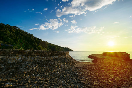 Landscape scenery view of a mountain areaの素材