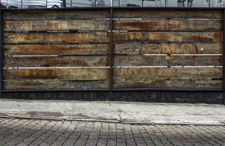 Surrounded of a hitherto abandoned work in the noble region of a large metropolis