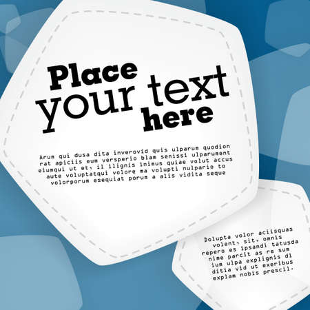 Blue speech bubblesのイラスト素材