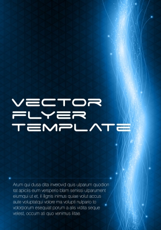 Abstract futuristic flyer templateのイラスト素材