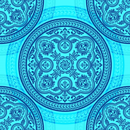 Ornament circle seamless patternのイラスト素材