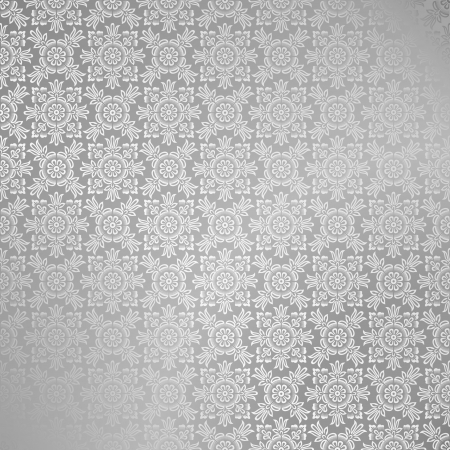 Seamless silver damask wallpaperのイラスト素材