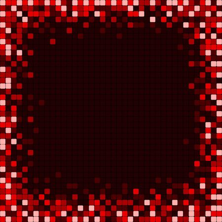 Abstract pixel mosaic frameのイラスト素材