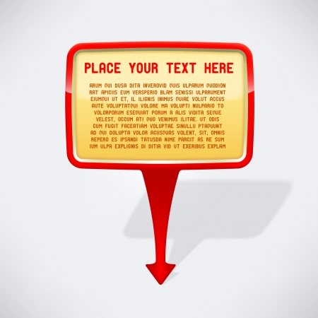 Pointer arrow with speech bubbleのイラスト素材