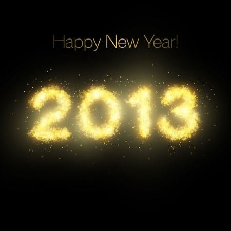 Happy New Year starsのイラスト素材