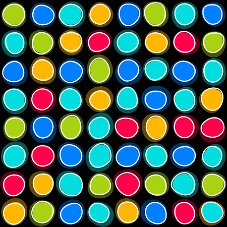 Seamless colorful spotsのイラスト素材