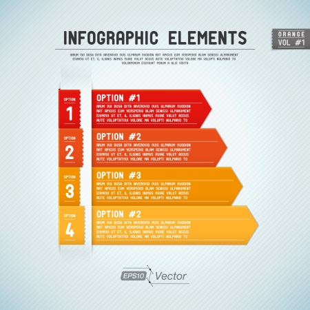 Detailed colorful infographic elementsのイラスト素材